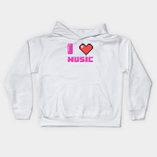 I Love Music Kids Hoodie